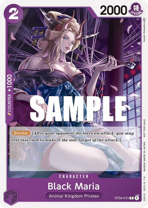 Image for Black Maria (Tournament Pack Vol. 2) (ST04-011) (OP-PR) - One Piece Card Game