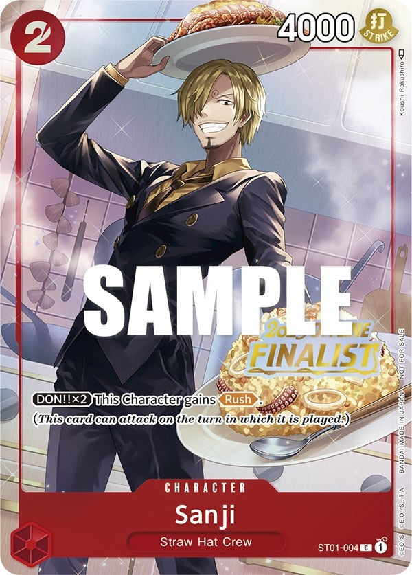 Image for Sanji (Offline Regional 2023) [Finalist] (ST01-004) (OP-PR) - One Piece Card Game