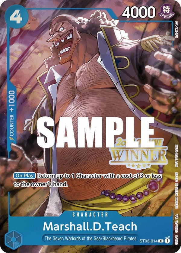 Image for Marshall.D.Teach (Offline Regional 2023) [Winner] (ST03-014) (OP-PR) - One Piece Card Game