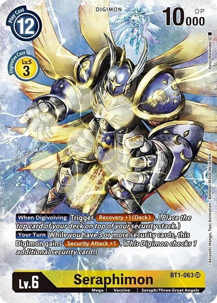 Image for Seraphimon (Alternate Art) (BT1-063 SR) (BT11) - Digimon Card Game