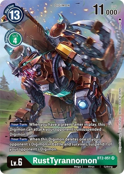 Image for RustTyrannomon (Alternate Art) (BT2-051 SR) (BT11) - Digimon Card Game