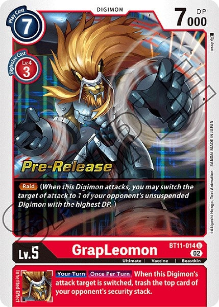 Image for GrapLeomon (BT11-014 U) (BT11_PR) - Digimon Card Game