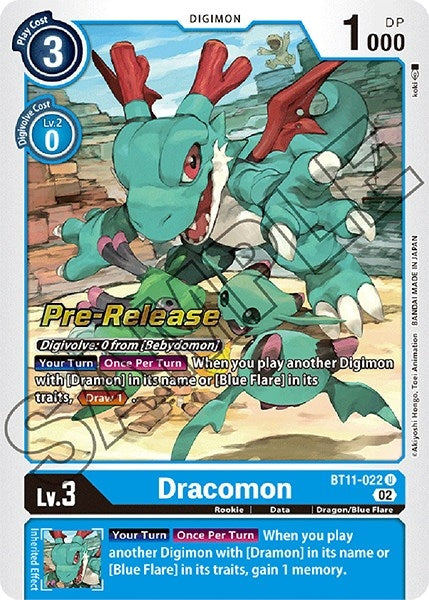 Image for Dracomon (BT11-022 U) (BT11_PR) - Digimon Card Game