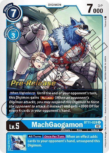 Image for MachGaogamon (BT11-028 U) (BT11_PR) - Digimon Card Game