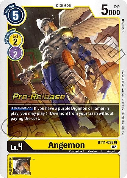 Image for Angemon (BT11-038 U) (BT11_PR) - Digimon Card Game