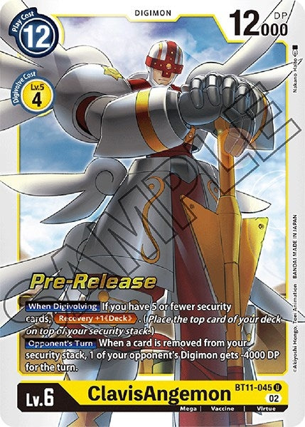 Image for ClavisAngemon (BT11-045 U) (BT11_PR) - Digimon Card Game