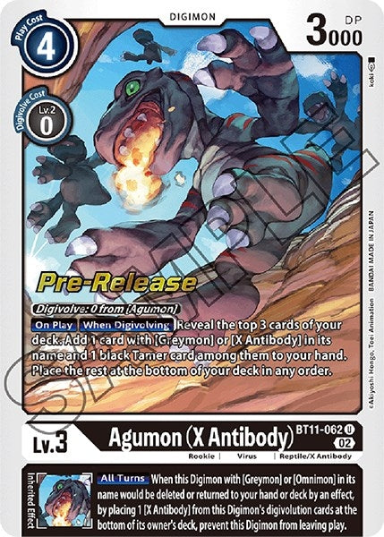 Image for Agumon (X Antibody) (BT11-062 U) (BT11_PR) - Digimon Card Game