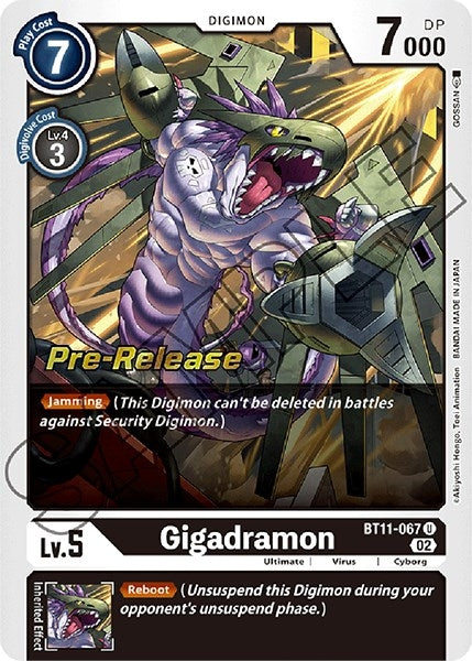 Image for Gigadramon (BT11-067 U) (BT11_PR) - Digimon Card Game
