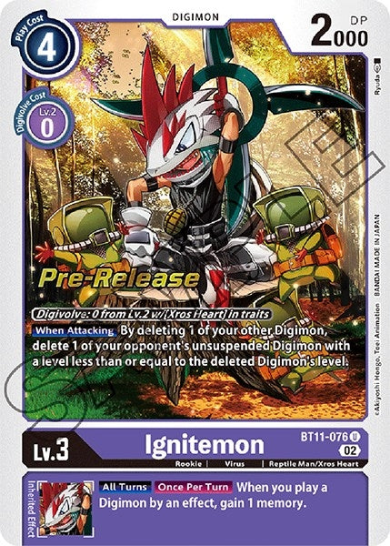 Image for Ignitemon (BT11-076 U) (BT11_PR) - Digimon Card Game