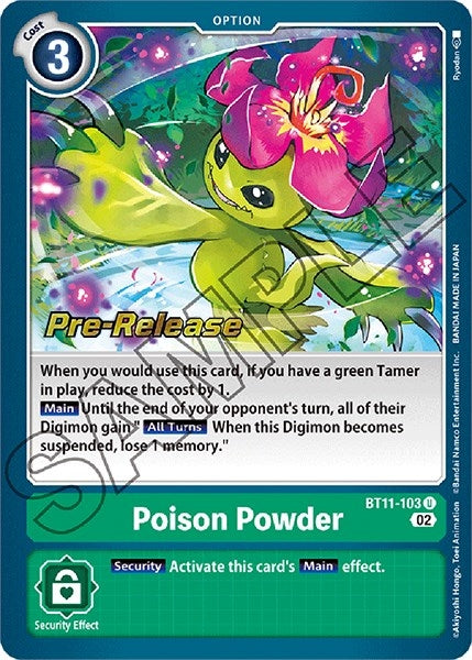 Image for Poison Powder (BT11-103 U) (BT11_PR) - Digimon Card Game