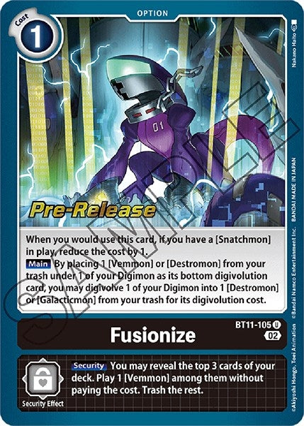 Image for Fusionize (BT11-105 U) (BT11_PR) - Digimon Card Game
