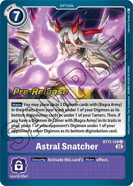 Image for Astral Snatcher (BT11-109 U) (BT11_PR) - Digimon Card Game