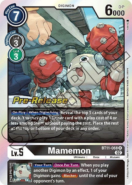 Image for Mamemon (BT11-068 R) (BT11_PR) - Digimon Card Game