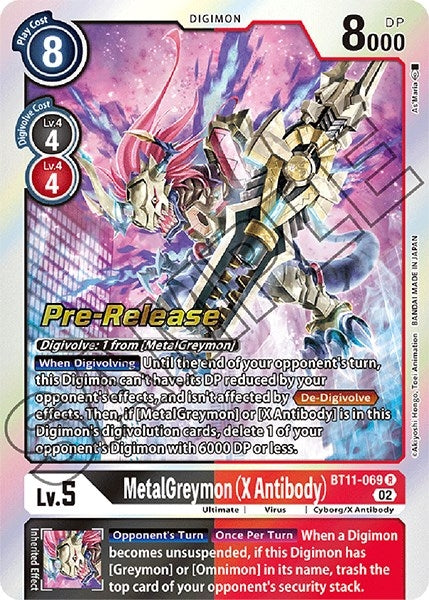 Image for MetalGreymon (X Antibody) (BT11-069 R) (BT11_PR) - Digimon Card Game