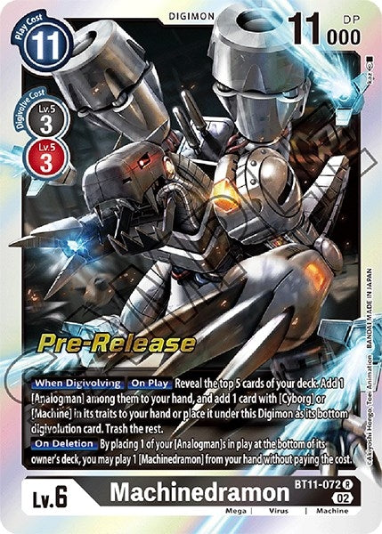 Image for Machinedramon (BT11-072 R) (BT11_PR) - Digimon Card Game