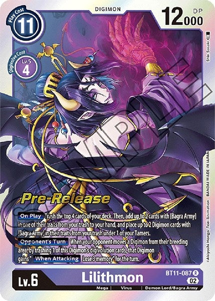 Image for Lilithmon (BT11-087 R) (BT11_PR) - Digimon Card Game