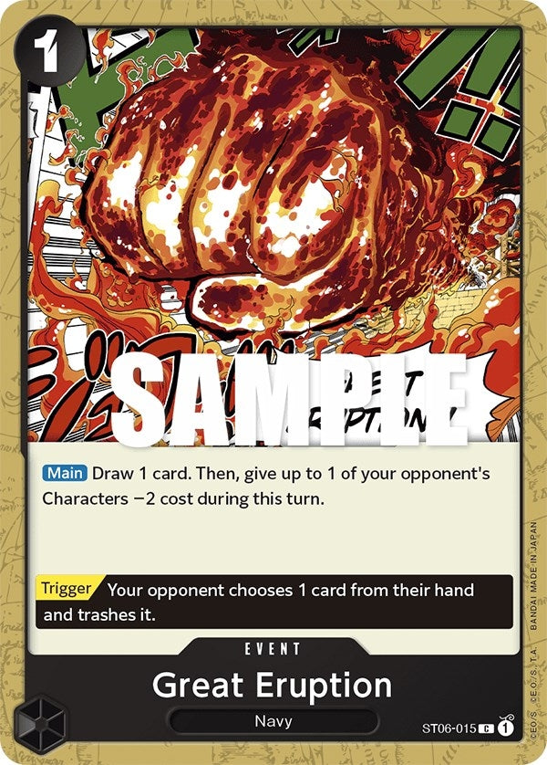 Image for Great Eruption (ST06-015) (ST-06) - One Piece Card Game