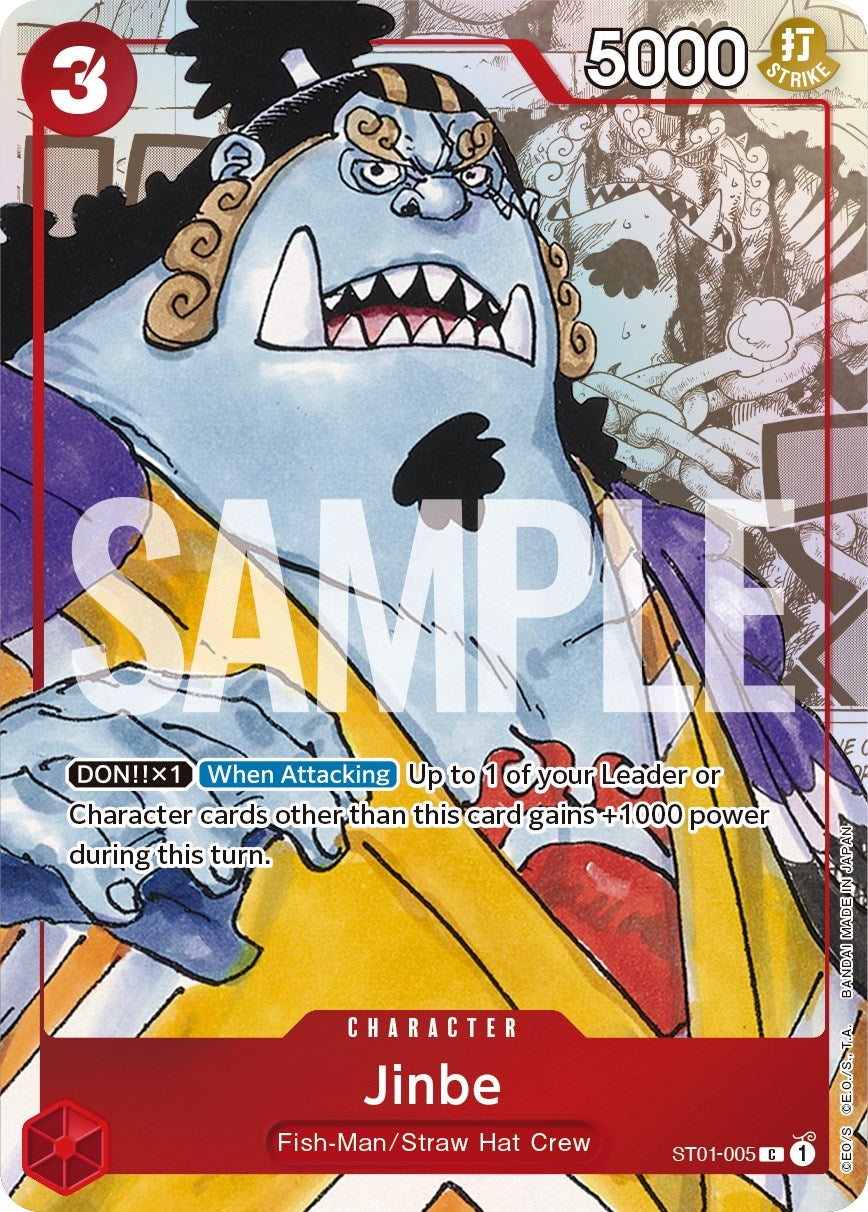 Image for Jinbe - ST01-005 (Alternate Art) (ST01-005) (OP-PR) - One Piece Card Game