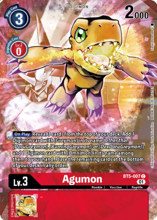 Image for Agumon - BT5-007 (Digimon Royal Knights Card Set) (BT5-007 C) (BT05) - Digimon Card Game