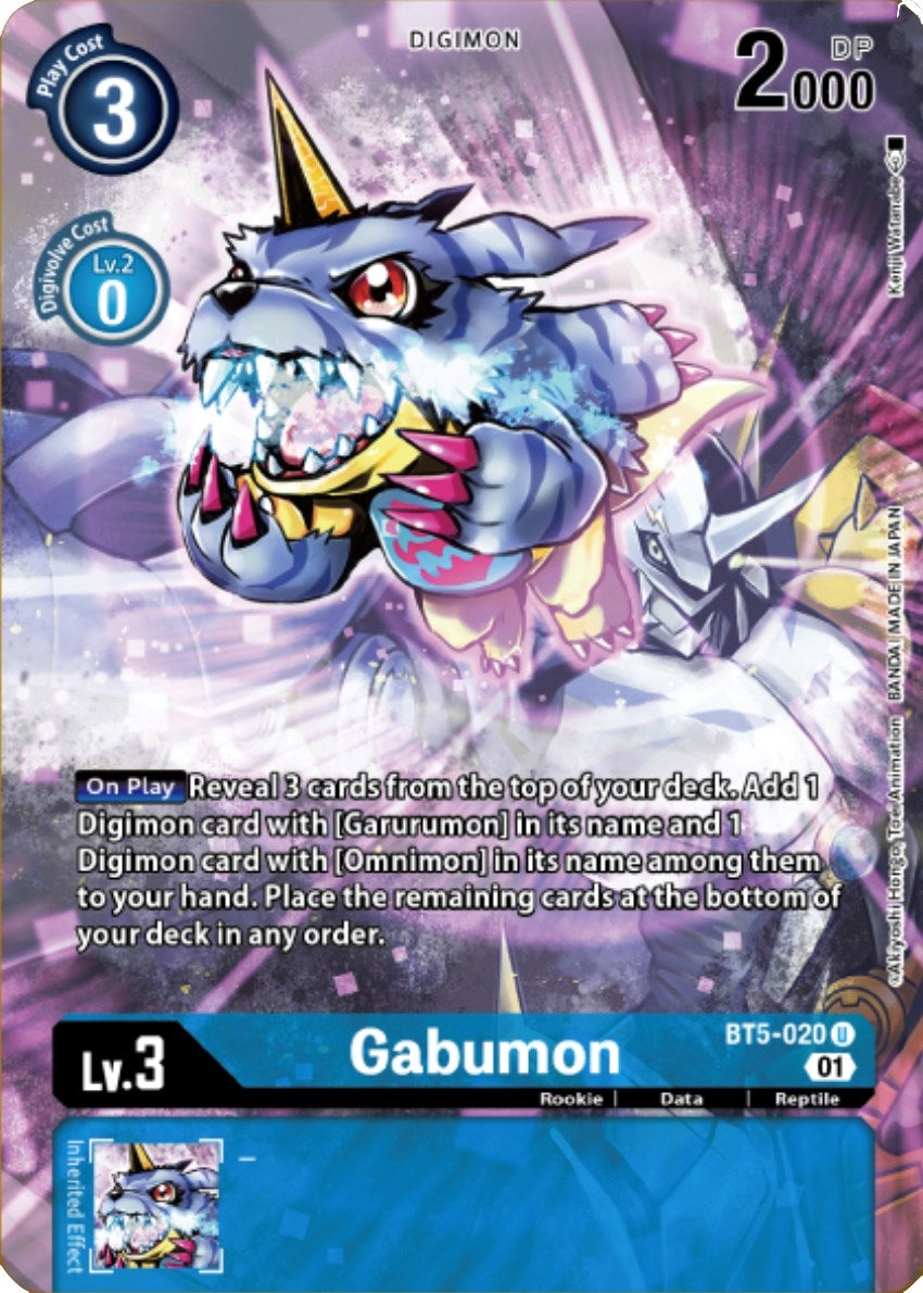 Image for Gabumon (Digimon Royal Knights Card Set) (BT5-020 U) (BT05) - Digimon Card Game