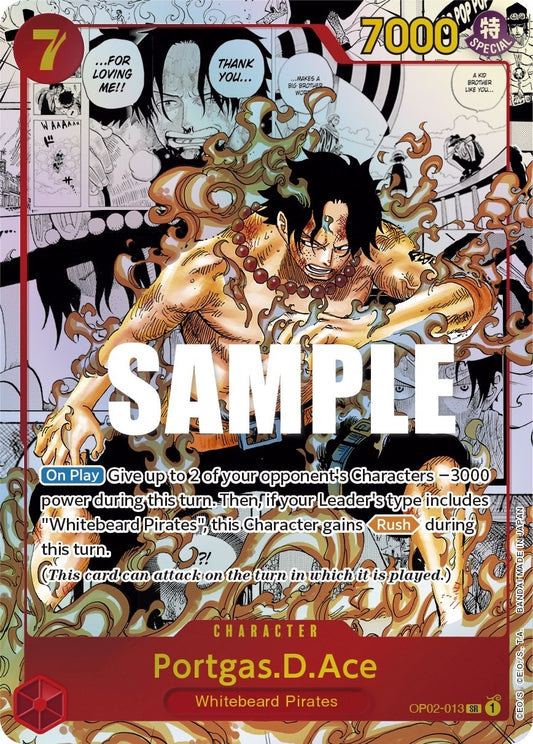 Image for Portgas.D.Ace (Parallel) (Manga) (Alternate Art) (OP02-013) (OP02) - One Piece Card Game