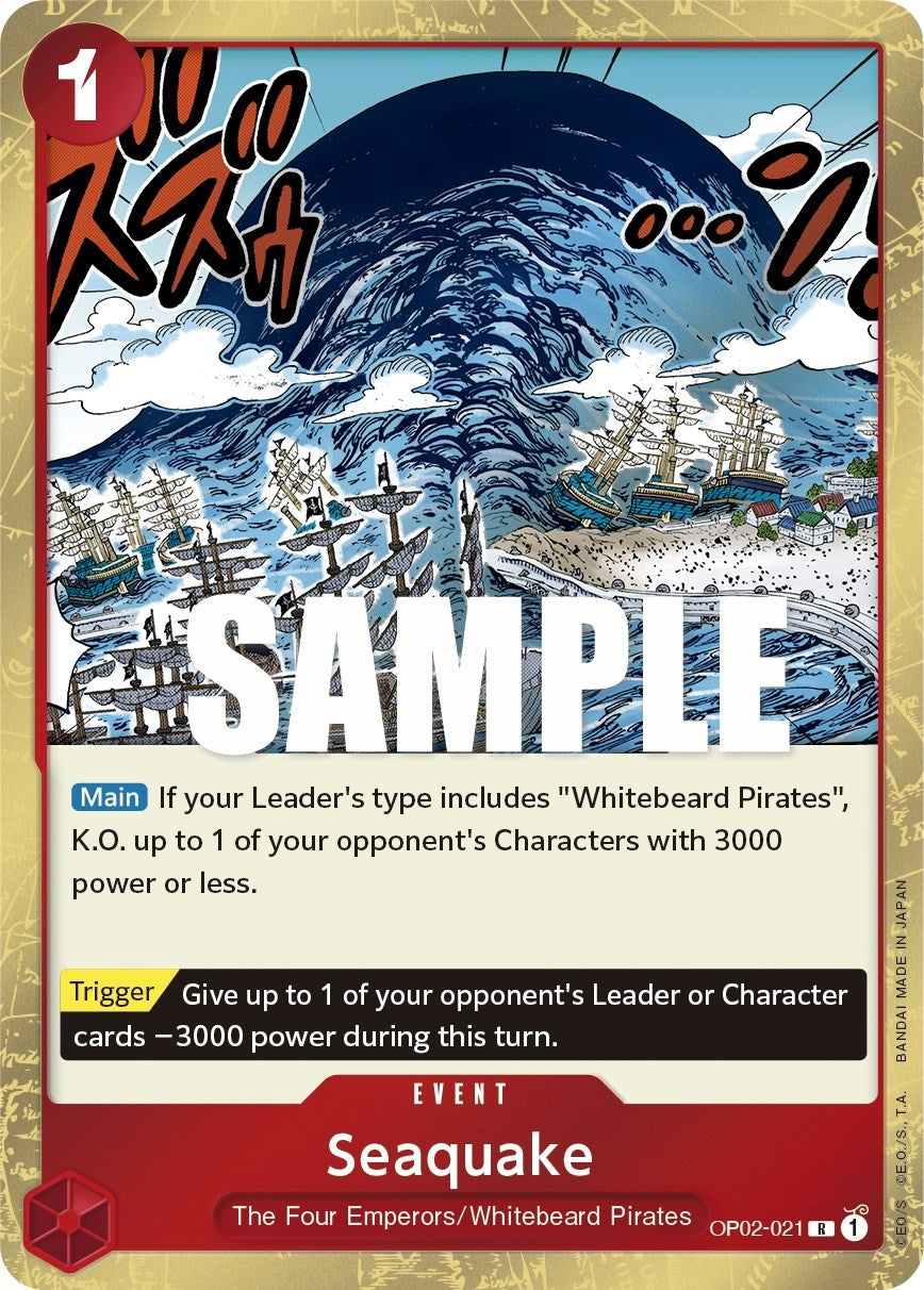Image for Seaquake (OP02-021) (OP02) - One Piece Card Game
