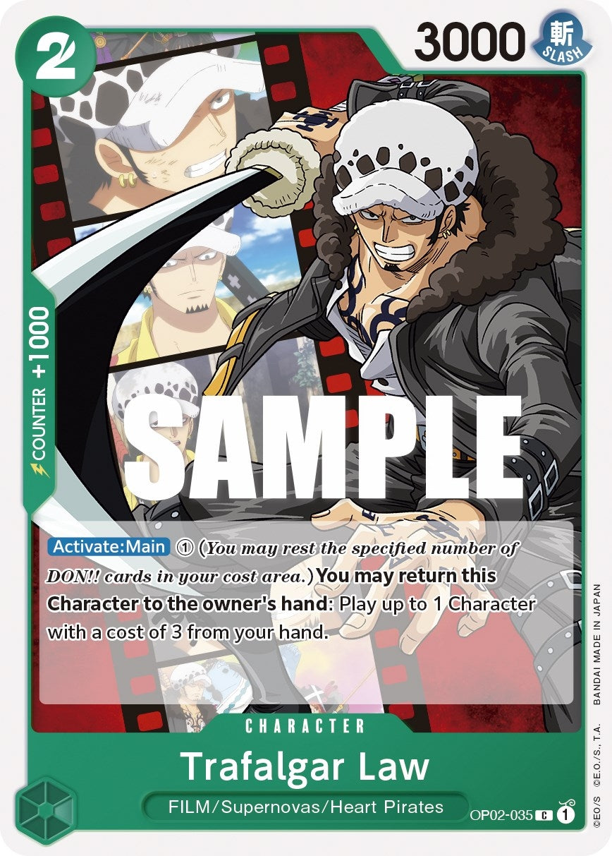 Image for Trafalgar Law (OP02-035) (OP02) - One Piece Card Game