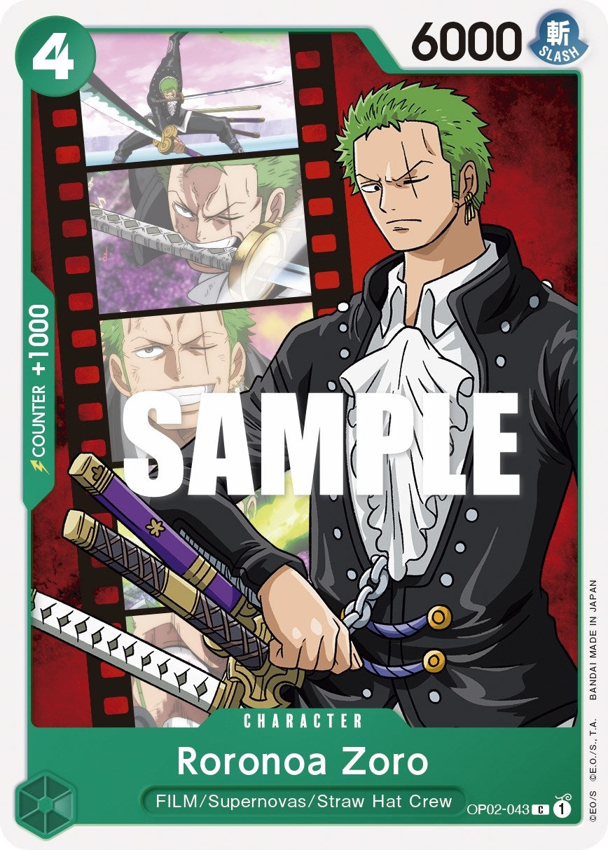 Image for Roronoa Zoro (OP02-043) (OP02) - One Piece Card Game