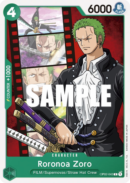 Image for Roronoa Zoro (OP02-043) (OP02) - One Piece Card Game