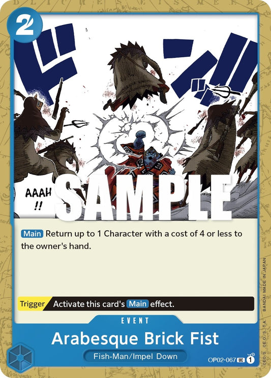 Image for Arabesque Brick Fist (OP02-067) (OP02) - One Piece Card Game