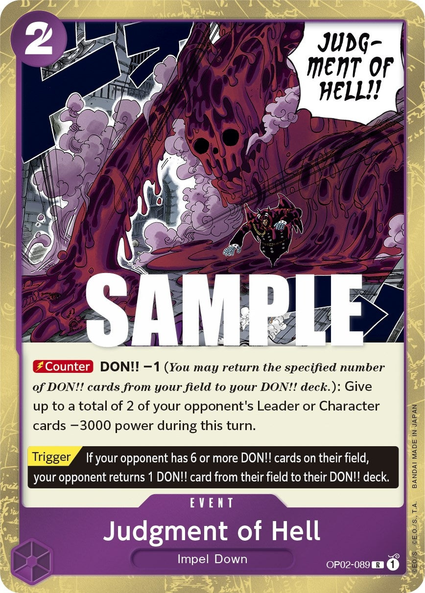 Image for Judgment of Hell (OP02-089) (OP02) - One Piece Card Game