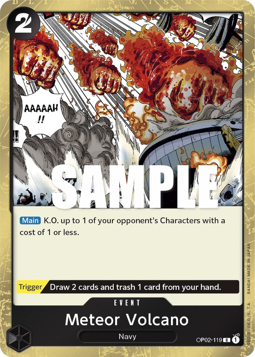 Image for Meteor Volcano (OP02-119) (OP02) - One Piece Card Game