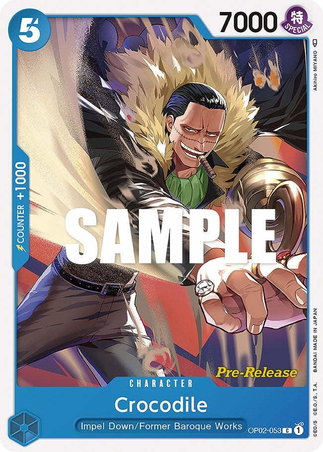 Image for Crocodile (OP02-053) (OP02 PRE) - One Piece Card Game