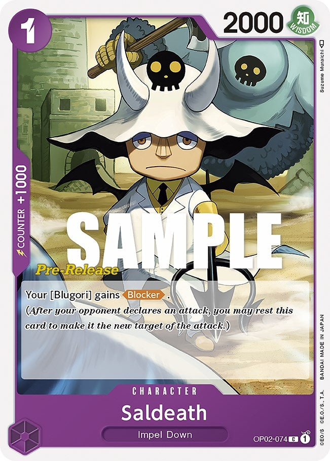 Image for Saldeath (OP02-074) (OP02 PRE) - One Piece Card Game