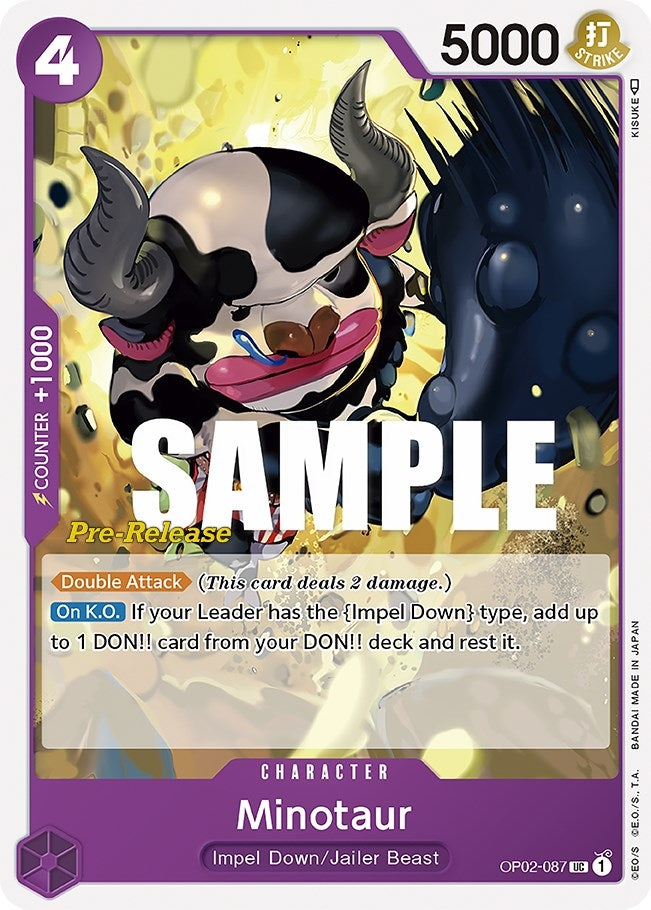 Image for Minotaur (OP02-087) (OP02 PRE) - One Piece Card Game