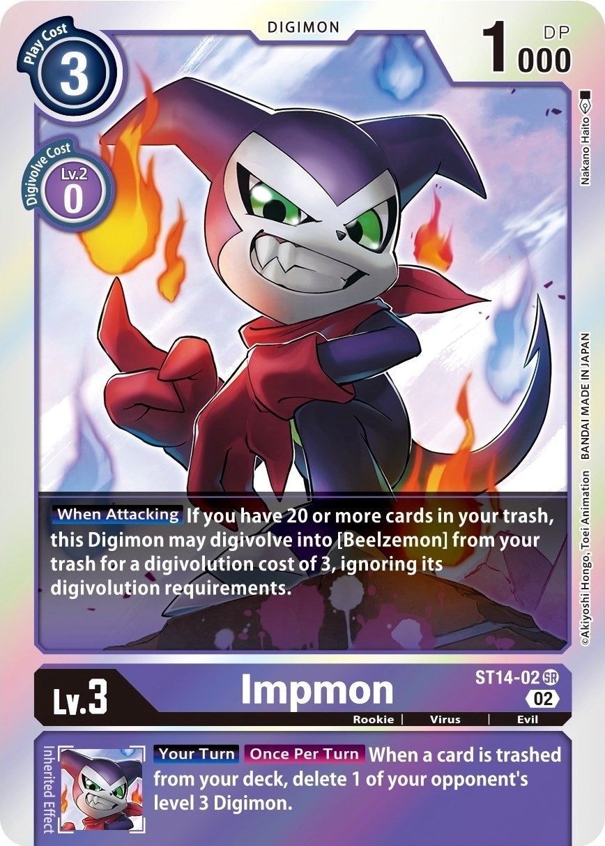 Image for Impmon (ST14-02 SR) (ST-14) - Digimon Card Game