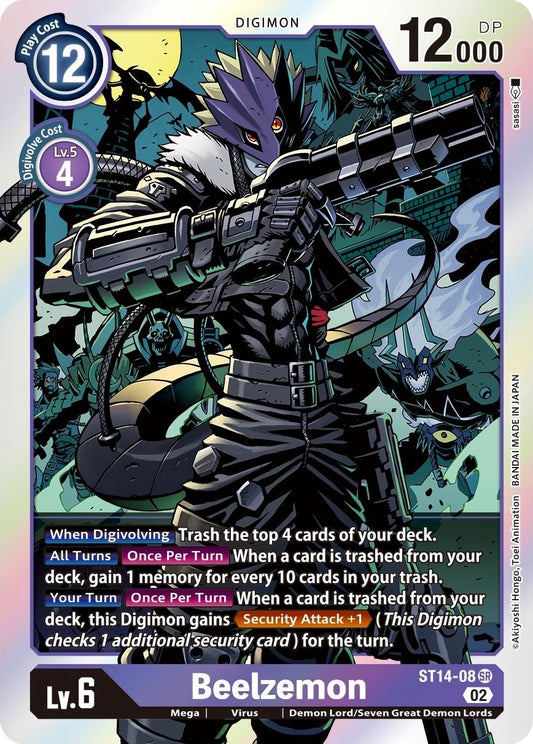 Image for Beelzemon (ST14-08 SR) (ST-14) - Digimon Card Game