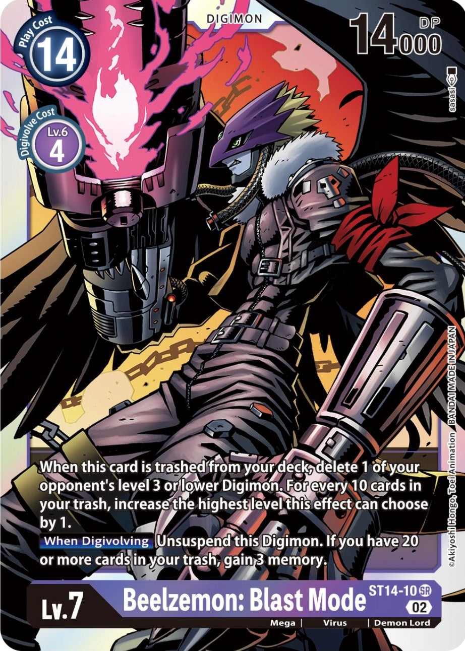 Image for Beelzemon: Blast Mode (ST14-10 SR) (ST-14) - Digimon Card Game