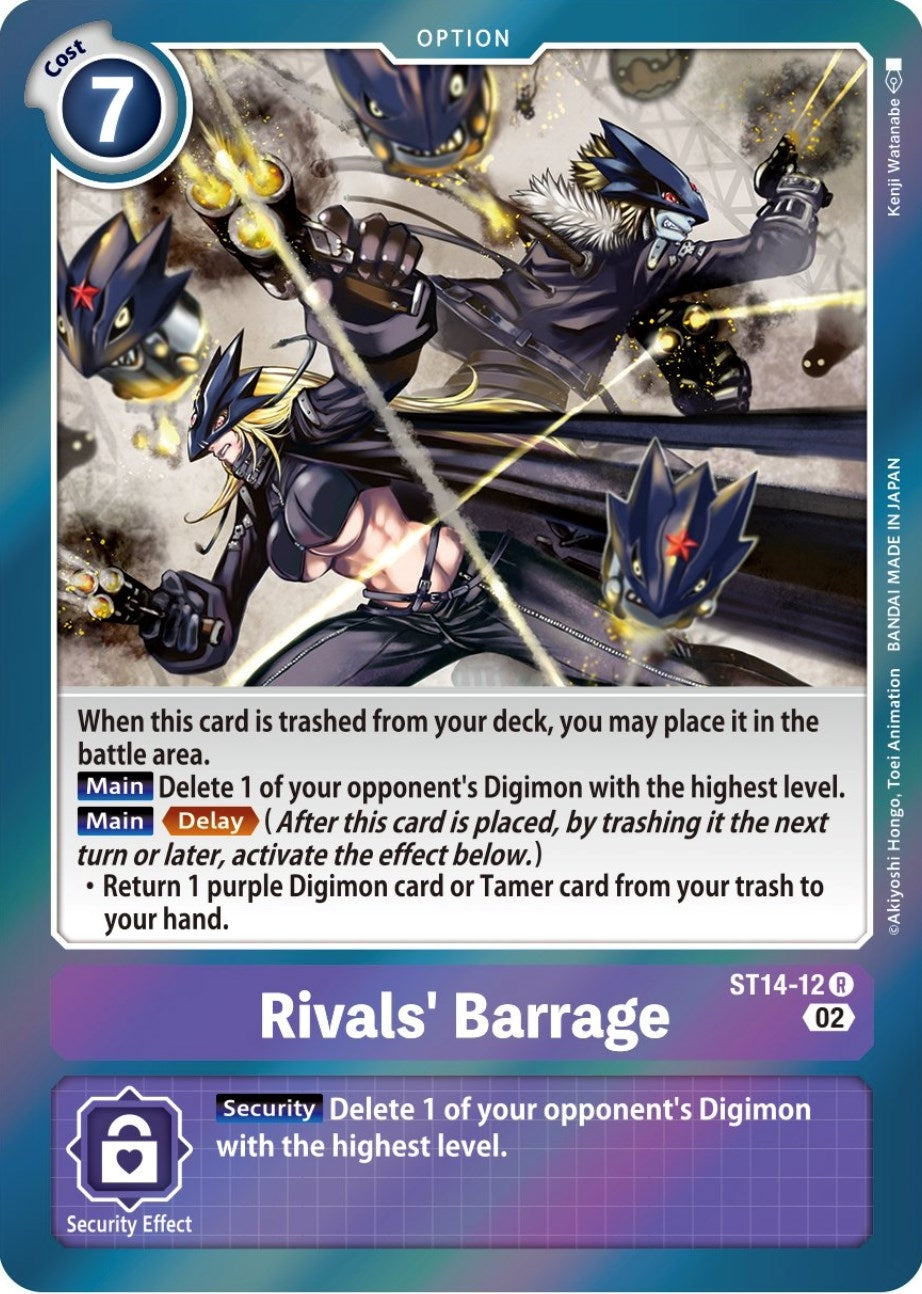 Image for Rivals' Barrage (ST14-12 R) (ST-14) - Digimon Card Game
