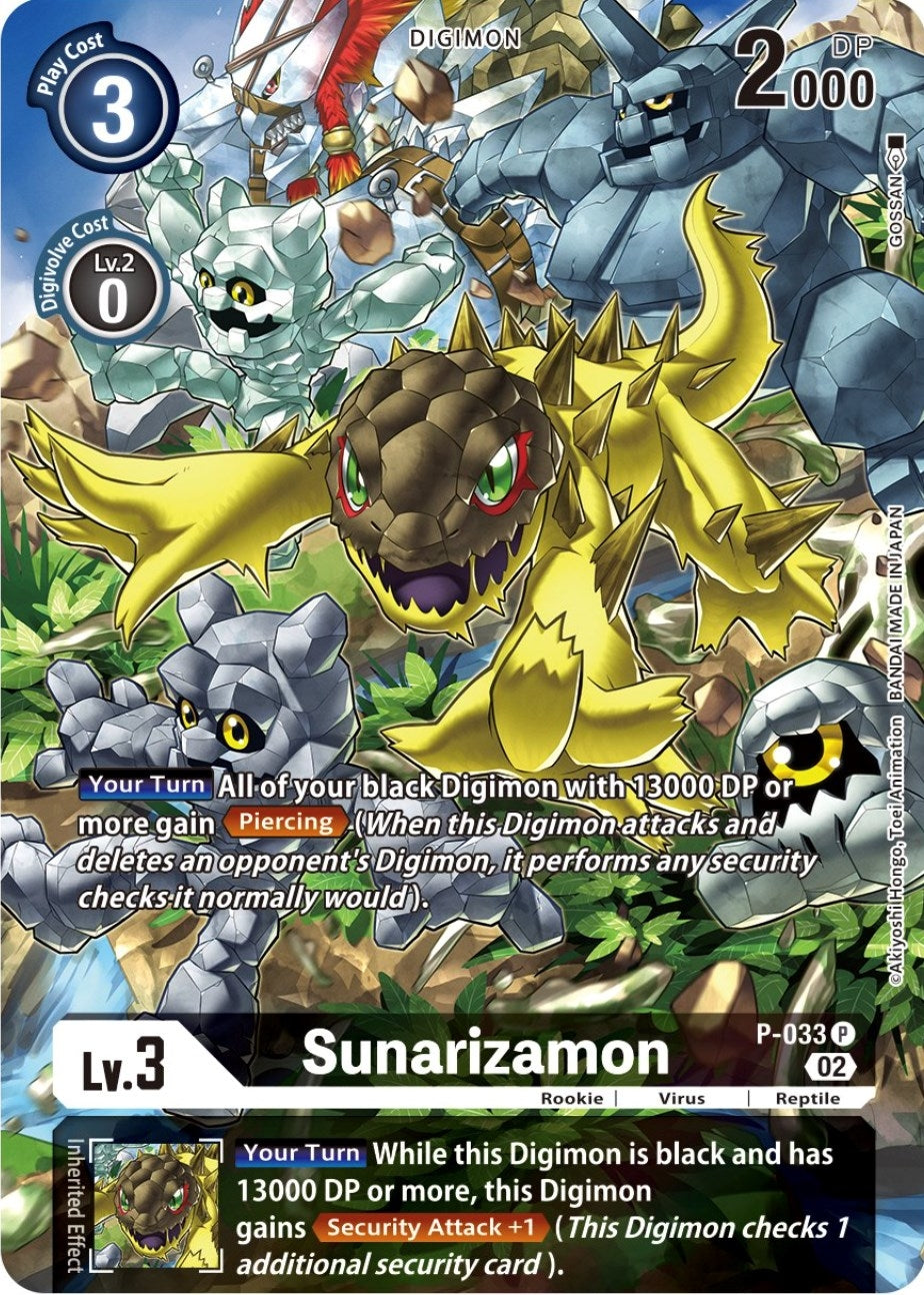 Image for Sunarizamon - P-033 (Alternate Art) (P-033 P) (ST-14) - Digimon Card Game