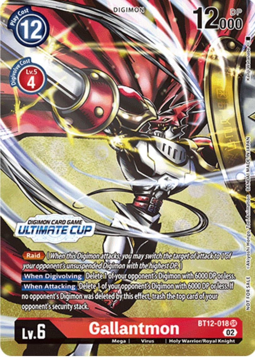 Image for Gallantmon (Ultimate Cup) (BT12-018 SR) (BT12) - Digimon Card Game