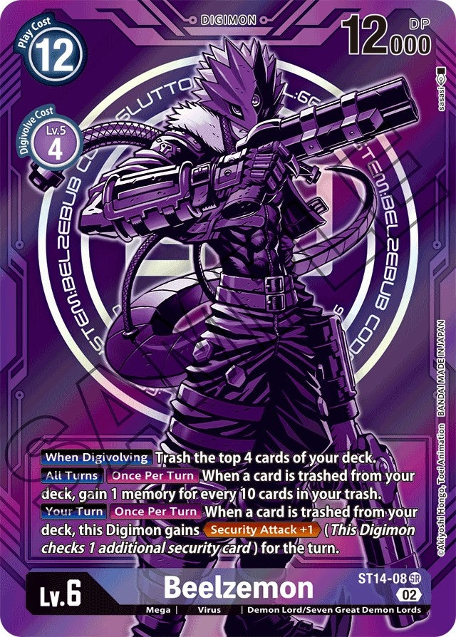 Image for Beelzemon - ST14-08 (Alternate Art) (ST14-08 SR) (ST-14) - Digimon Card Game