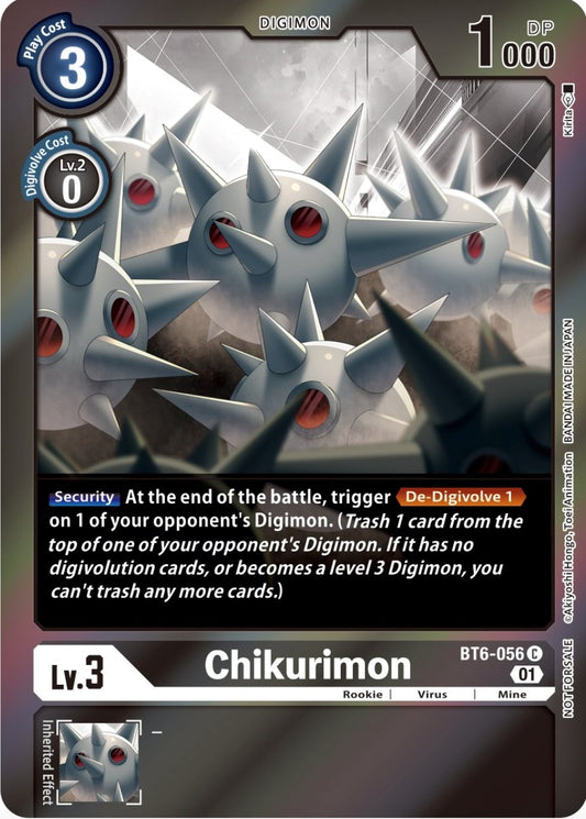 Image for Chikurimon (Event Pack 4) (BT6-056 C) (BT06) - Digimon Card Game