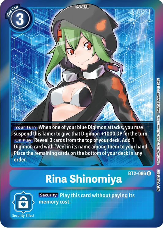 Image for Rina Shinomiya (Event Pack 4) (BT2-086 R) (BT01-03A) - Digimon Card Game
