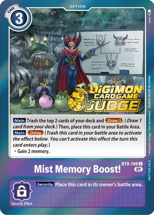 Image for Mist Memory Boost! (Judge Pack 3) (BT8-108 C) (BT08) - Digimon Card Game