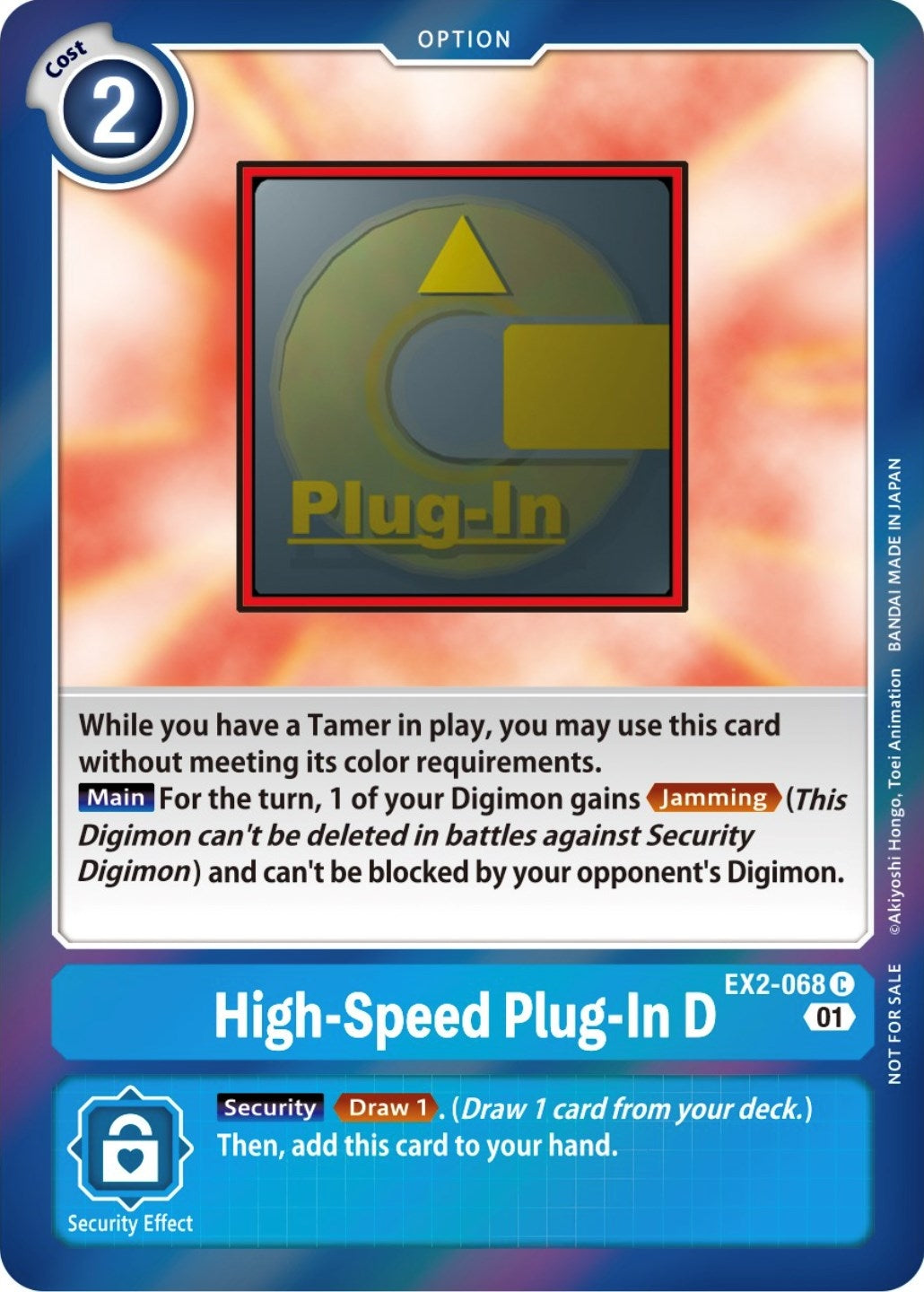 Image for High-Speed Plug-In D (Event Pack 4) (EX2-068 C) (EX02) - Digimon Card Game