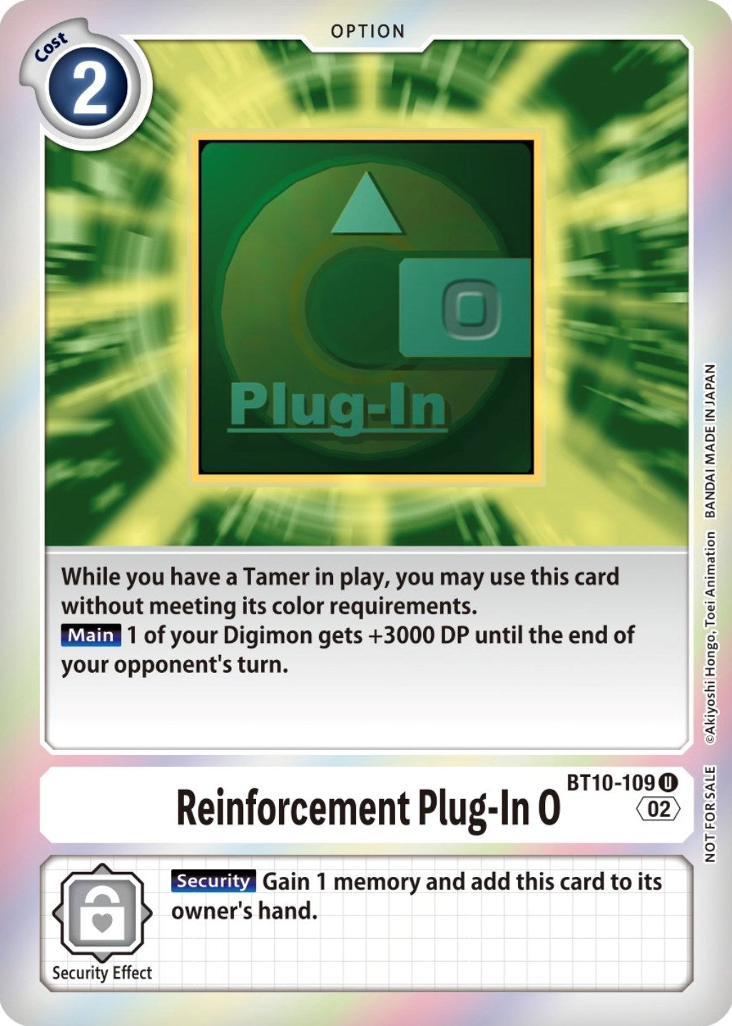 Image for Reinforcement Plug-In 0 (Event Pack 4) (BT10-109 U) (BT10) - Digimon Card Game