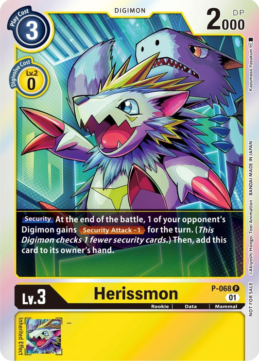 Image for Herissmon - P-068 (Limited Card Pack) (P-068 P) (D-PR) - Digimon Card Game