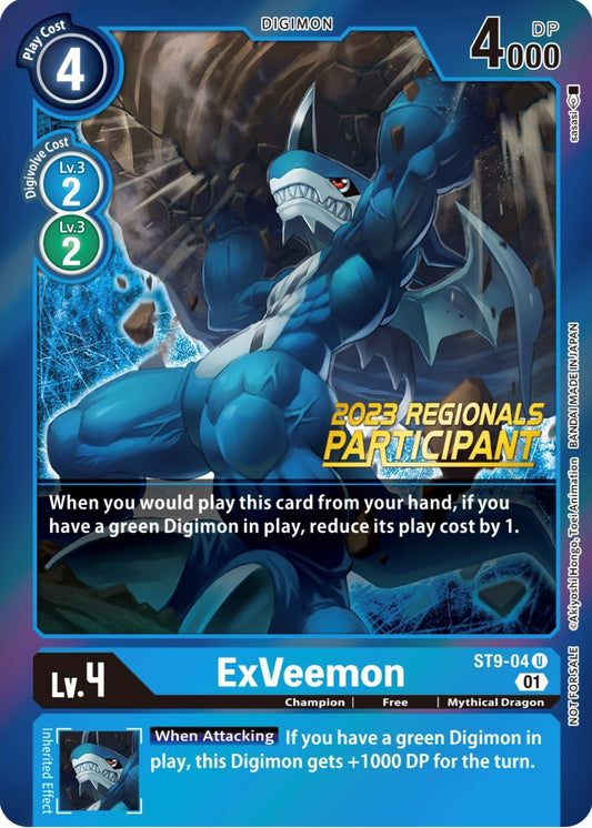 Image for ExVeemon (2023 Regionals Participant) (ST9-04 U) (ST-9) - Digimon Card Game