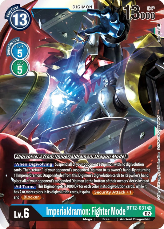 Image for Imperialdramon: Fighter Mode (BT12-031 SR) (BT12) - Digimon Card Game